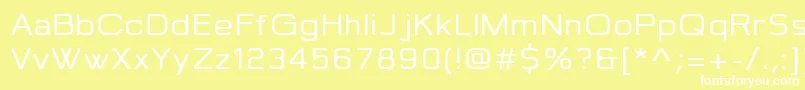 Jepanten Font – White Fonts on Yellow Background