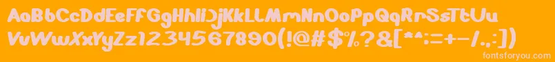 StabiloSpidol Font – Pink Fonts on Orange Background