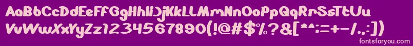 StabiloSpidol Font – Pink Fonts on Purple Background