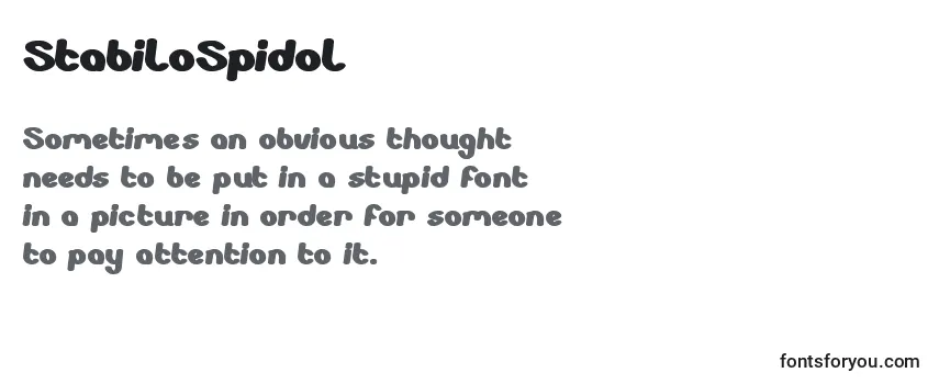 StabiloSpidol Font