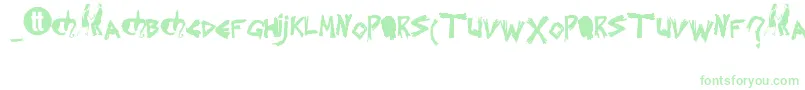 fuente Splintered – Fuentes Verdes Sobre Fondo Blanco