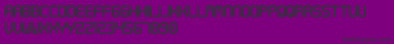 DigitalTech Font – Black Fonts on Purple Background