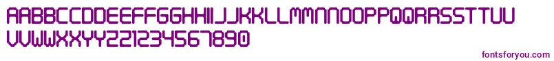 DigitalTech Font – Purple Fonts on White Background