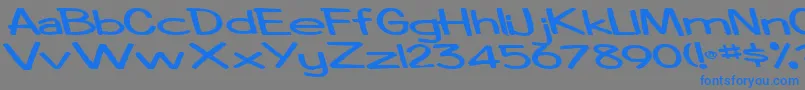 fuente Boosterrocketlight83Bold – Fuentes Azules Sobre Fondo Gris