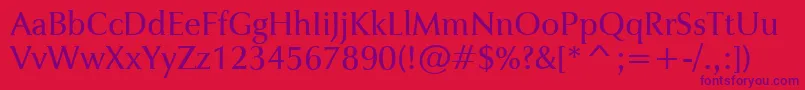 Lisätietoja JaguarjcBook-fontista JaguarjcBook-fontti – violetit fontit punaisella taustalla