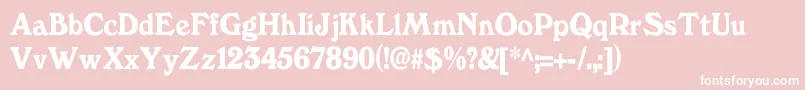 Windsordemi.FogThin Font – White Fonts on Pink Background