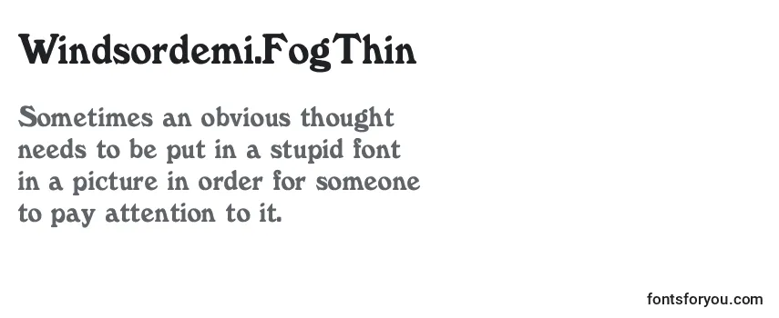 Windsordemi.FogThin Font