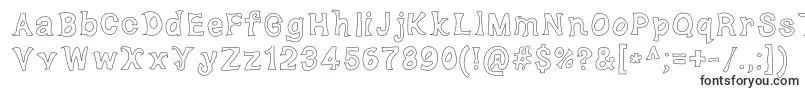 Шрифт DorkyDeluxe – шрифты с обводкой
