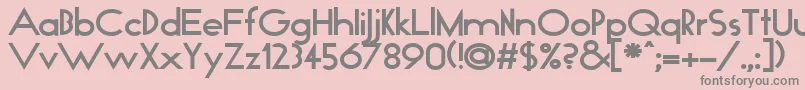 GianettaRegular Font – Gray Fonts on Pink Background