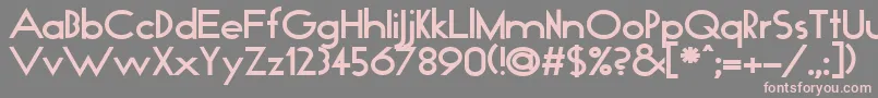 GianettaRegular Font – Pink Fonts on Gray Background