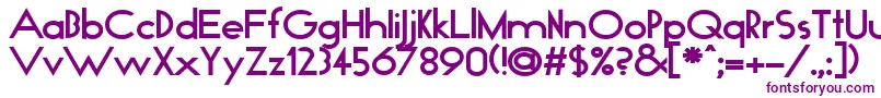 GianettaRegular Font – Purple Fonts on White Background