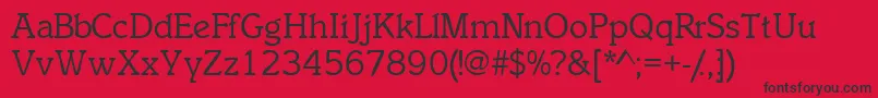 Inclinatssk Font – Black Fonts on Red Background