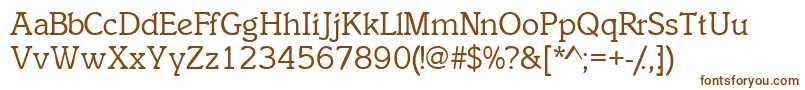 Inclinatssk Font – Brown Fonts on White Background