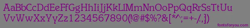 Inclinatssk Font – Purple Fonts on Gray Background