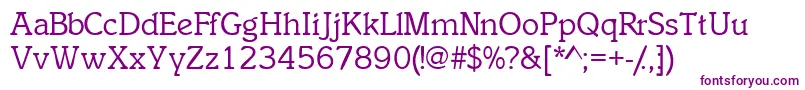 Inclinatssk Font – Purple Fonts on White Background