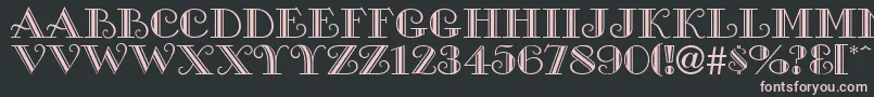 ProverDisplayCapsSsi Font – Pink Fonts on Black Background