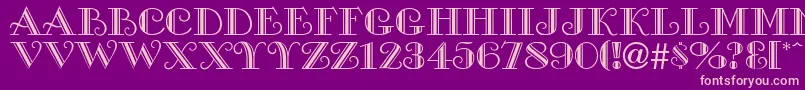 ProverDisplayCapsSsi Font – Pink Fonts on Purple Background