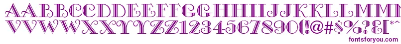 ProverDisplayCapsSsi Font – Purple Fonts on White Background