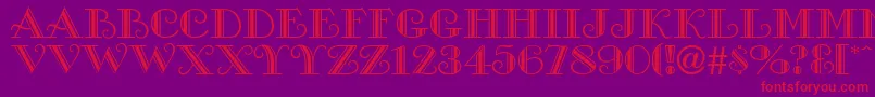 ProverDisplayCapsSsi Font – Red Fonts on Purple Background