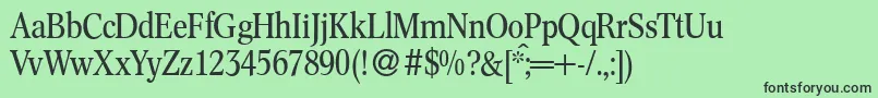 C791RomanRegular Font – Black Fonts on Green Background