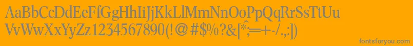 Lisätietoja C791RomanRegular-fontista C791RomanRegular-fontti – harmaat kirjasimet oranssilla taustalla