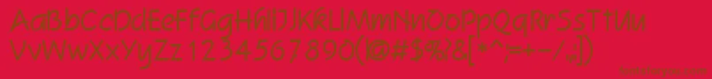 Revere Font – Brown Fonts on Red Background