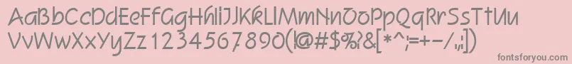 Revere Font – Gray Fonts on Pink Background