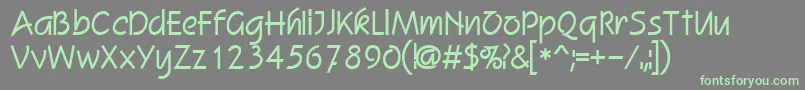 Revere Font – Green Fonts on Gray Background