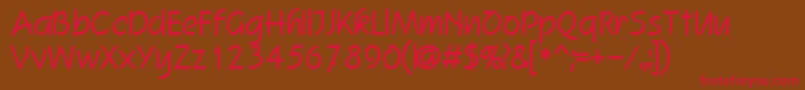 Revere Font – Red Fonts on Brown Background