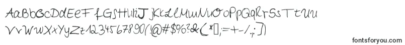 Myfirsthandwriting-fontti – muotifontit