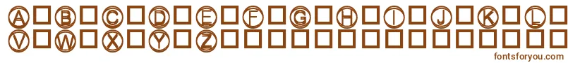 Шрифт Knapp – коричневые шрифты