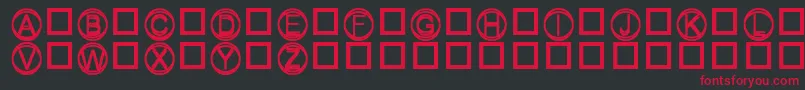 Knapp Font – Red Fonts on Black Background