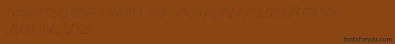 CartoonShadow Font – Black Fonts on Brown Background