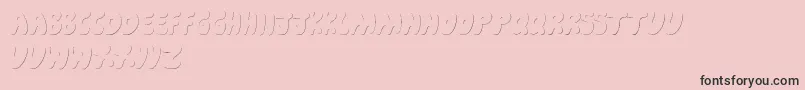CartoonShadow Font – Black Fonts on Pink Background