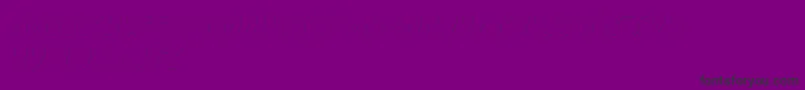 CartoonShadow Font – Black Fonts on Purple Background