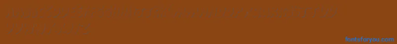 CartoonShadow Font – Blue Fonts on Brown Background