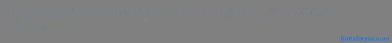 CartoonShadow Font – Blue Fonts on Gray Background