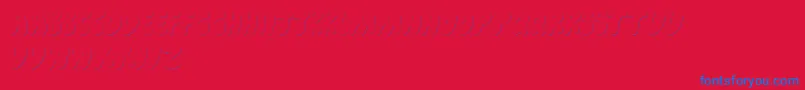 CartoonShadow Font – Blue Fonts on Red Background