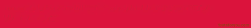 Weitere Informationen zur CartoonShadow-Schriftart CartoonShadow-Schriftart – Braune Schriften auf rotem Hintergrund
