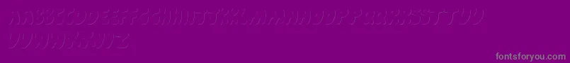 CartoonShadow Font – Gray Fonts on Purple Background
