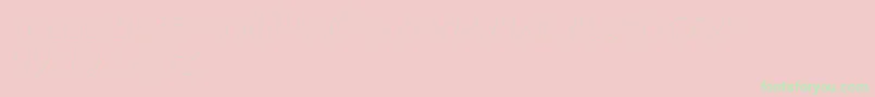 CartoonShadow Font – Green Fonts on Pink Background
