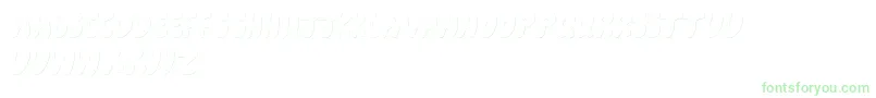 CartoonShadow Font – Green Fonts on White Background