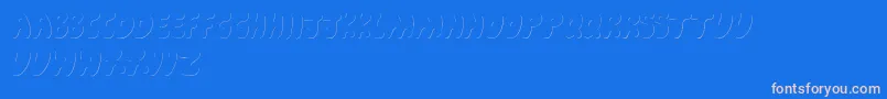 fuente CartoonShadow – Fuentes Rosadas Sobre Fondo Azul