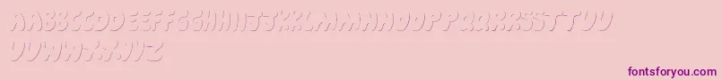 CartoonShadow Font – Purple Fonts on Pink Background