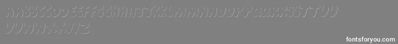 CartoonShadow Font – White Fonts on Gray Background