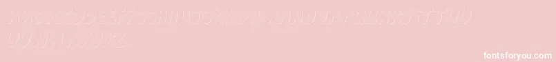 CartoonShadow Font – White Fonts on Pink Background