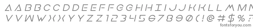 フォントEarthorbitertitleital – 灰色のフォント