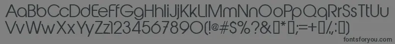 Abeatbykai Font – Black Fonts on Gray Background