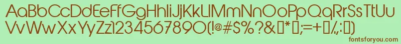 Abeatbykai Font – Brown Fonts on Green Background