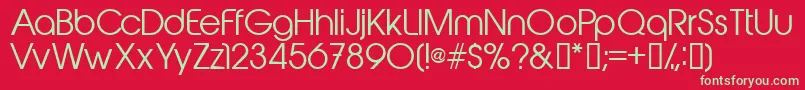 Abeatbykai Font – Green Fonts on Red Background